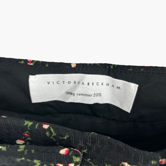 Victoria Beckham Spring Summer 2015 Black Floral Print Skinny Pants - Picture 4 of 9